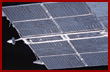 Mir Space Station views of undamaged solar array.